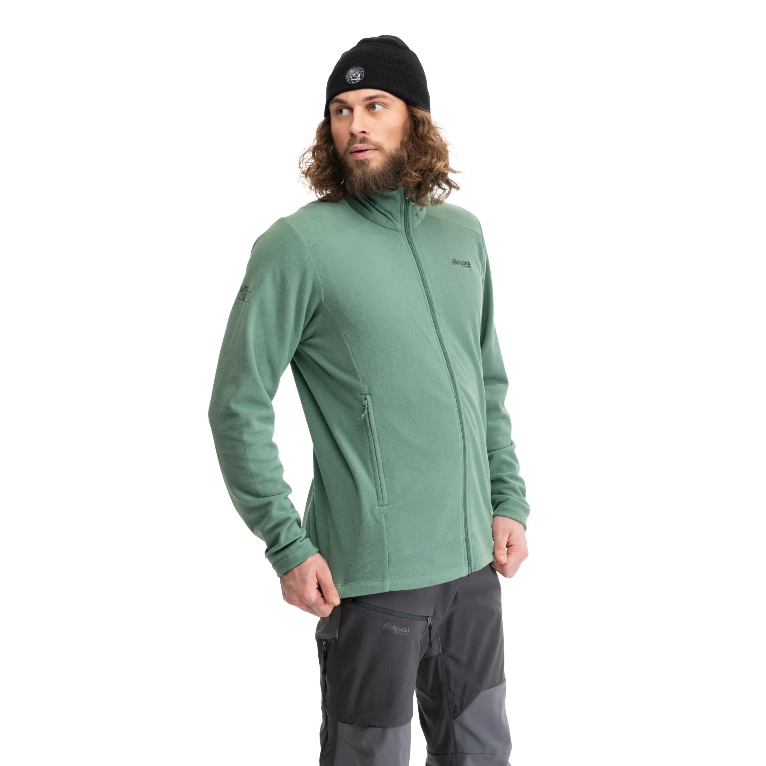 Clearance Bergans Finnsnes Fleece Jacket - Dark Jade Green