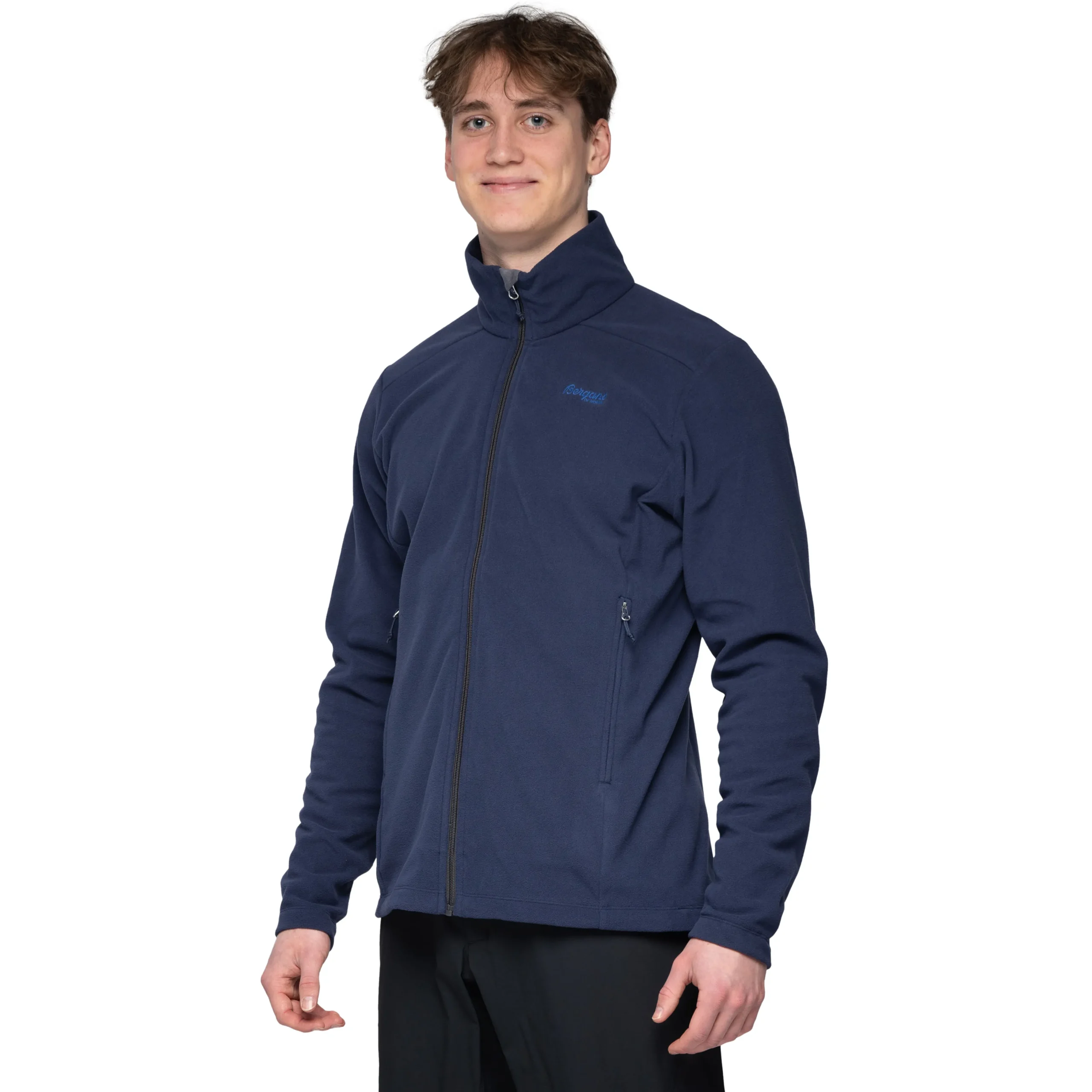 Store Bergans Finnsnes Fleece Jacket - Navy Blue