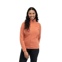 Shop Bergans Finnsnes Fleece W Jacket - Terracotta