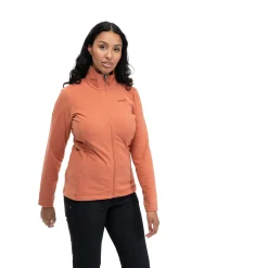 Shop Bergans Finnsnes Fleece W Jacket - Terracotta