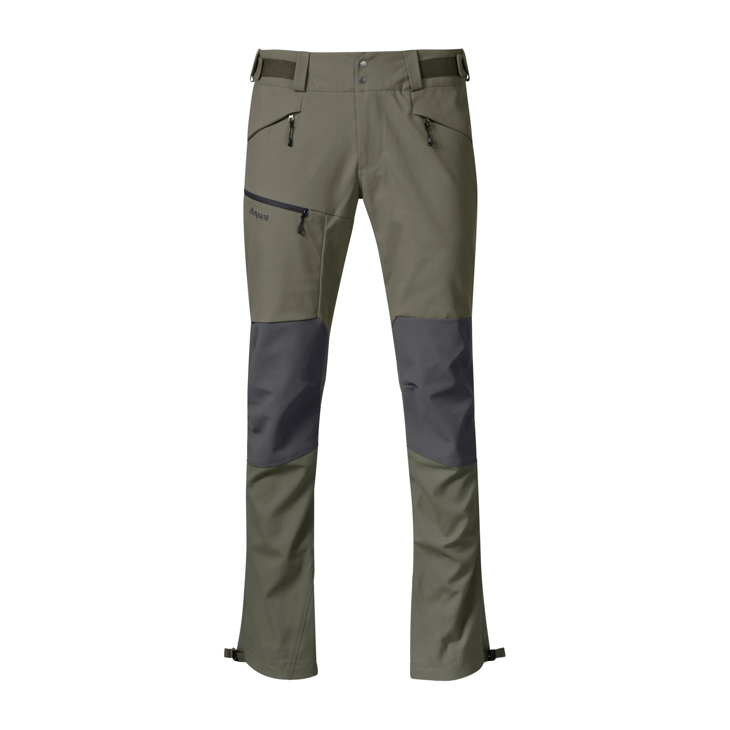 Hot Bergans Fjorda Trekking Hybrid Pants - Green Mud / Solid Dark Grey