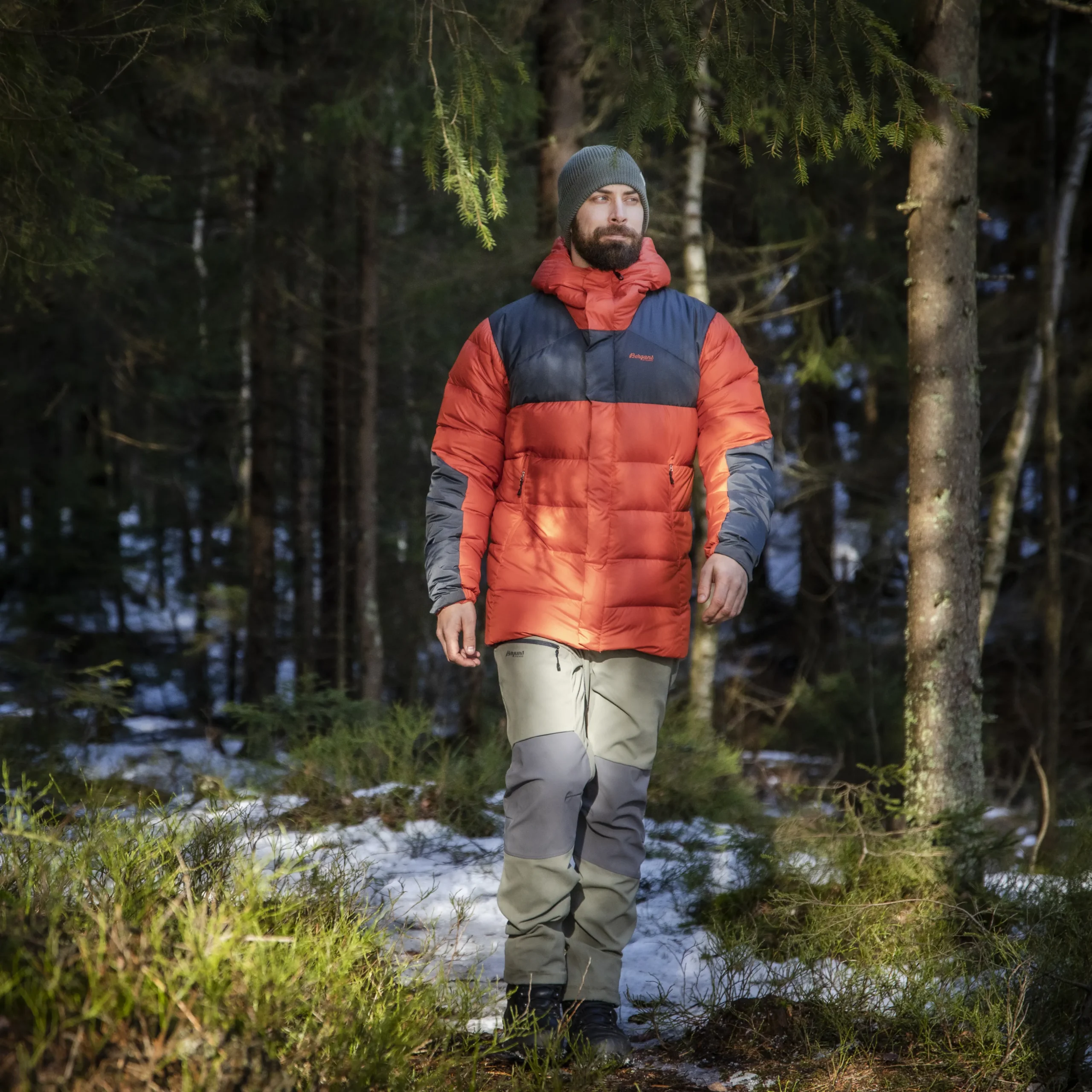 Hot Bergans Fjorda Trekking Hybrid Pants - Green Mud / Solid Dark Grey