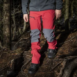 Flash Sale Bergans Fjorda Trekking Hybrid Pants - Red / Solid Dark Grey