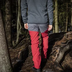 Flash Sale Bergans Fjorda Trekking Hybrid Pants - Red / Solid Dark Grey