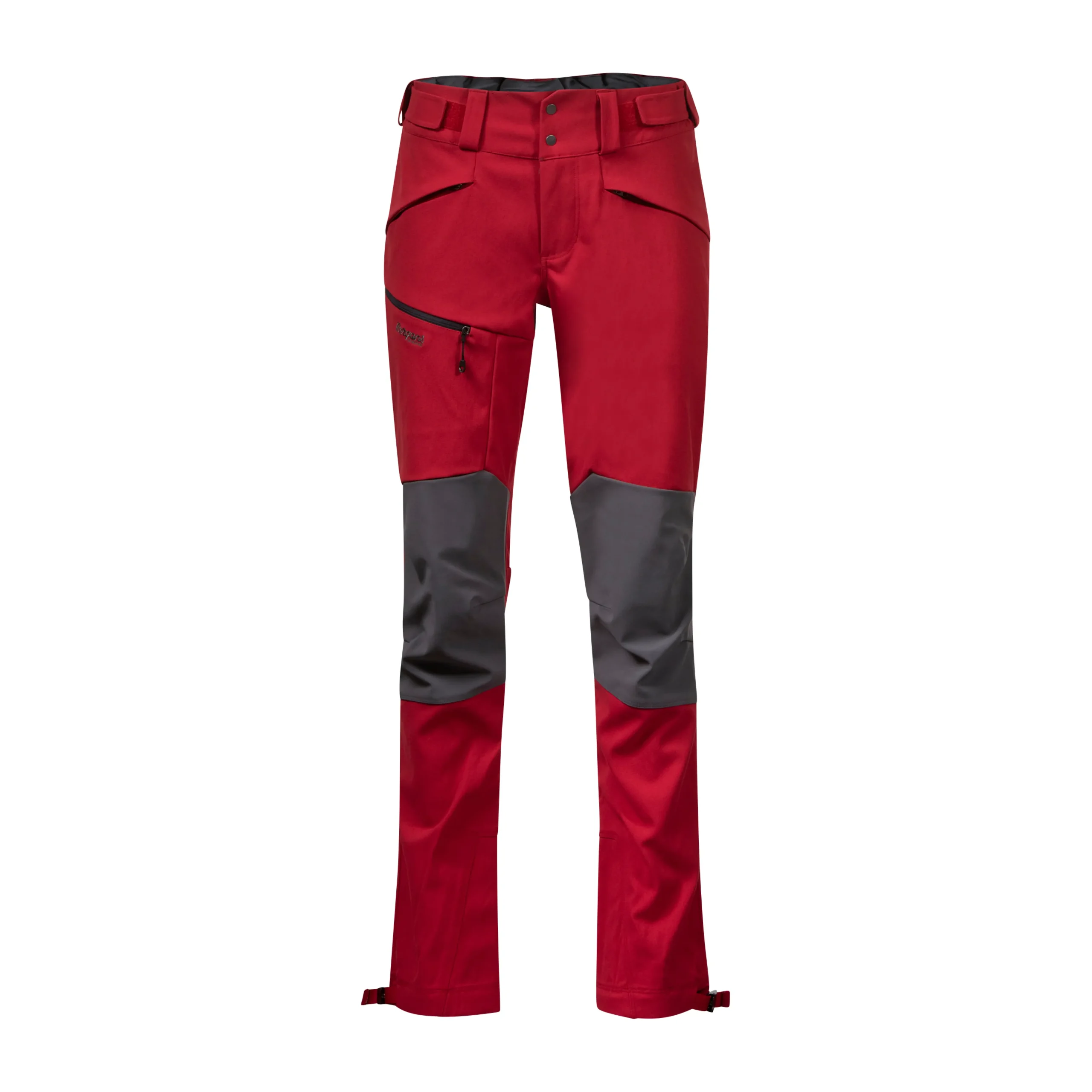 Cheap Bergans Fjorda Trekking Hybrid W Pants - Red / Solid Dark Grey