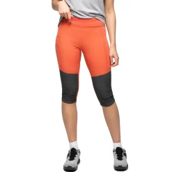 Online Bergans Fløyen ¾ Outdoor Tights Women - Brick / Solid Charcoal