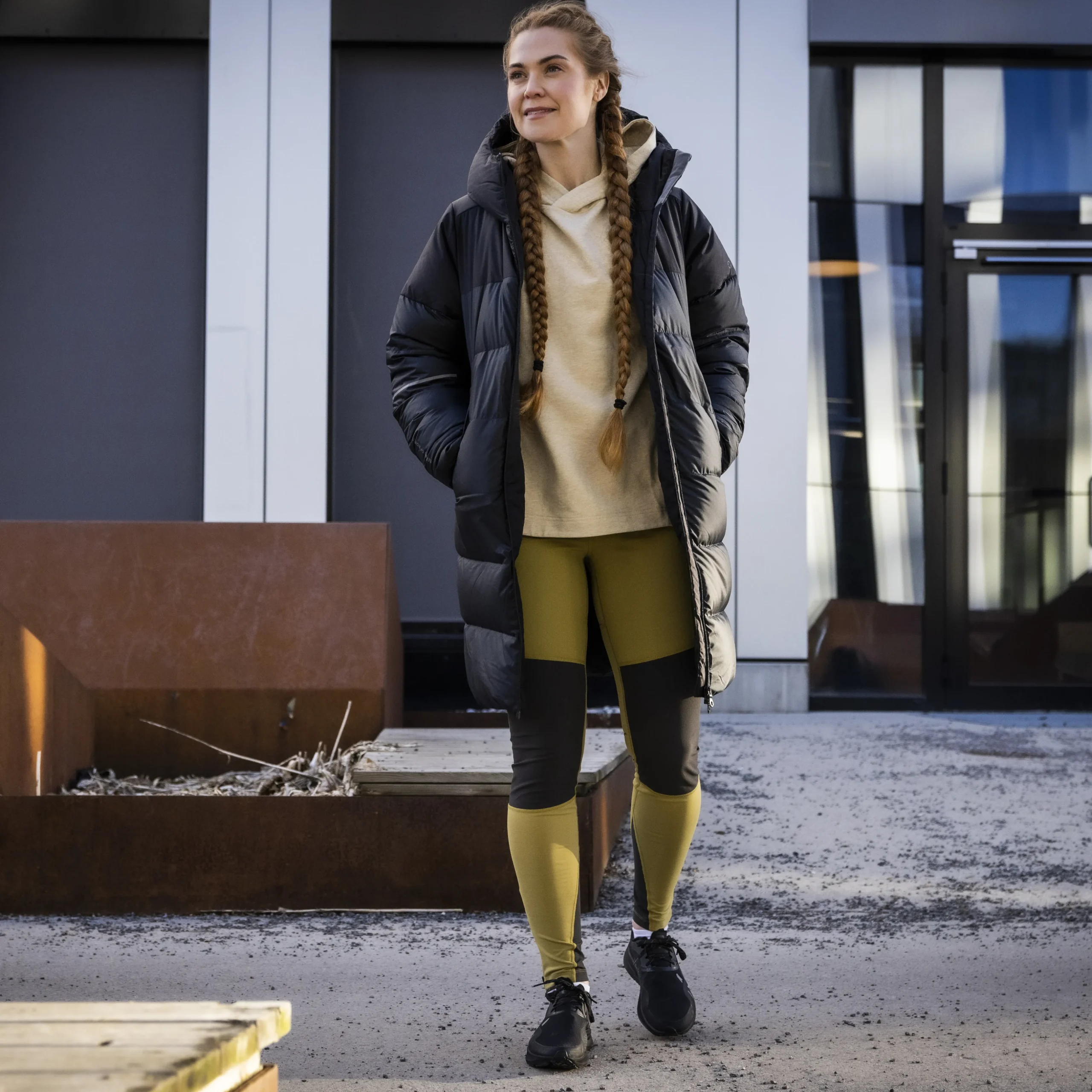 Cheap Bergans Fløyen Outdoor Tights Women - Olive Green