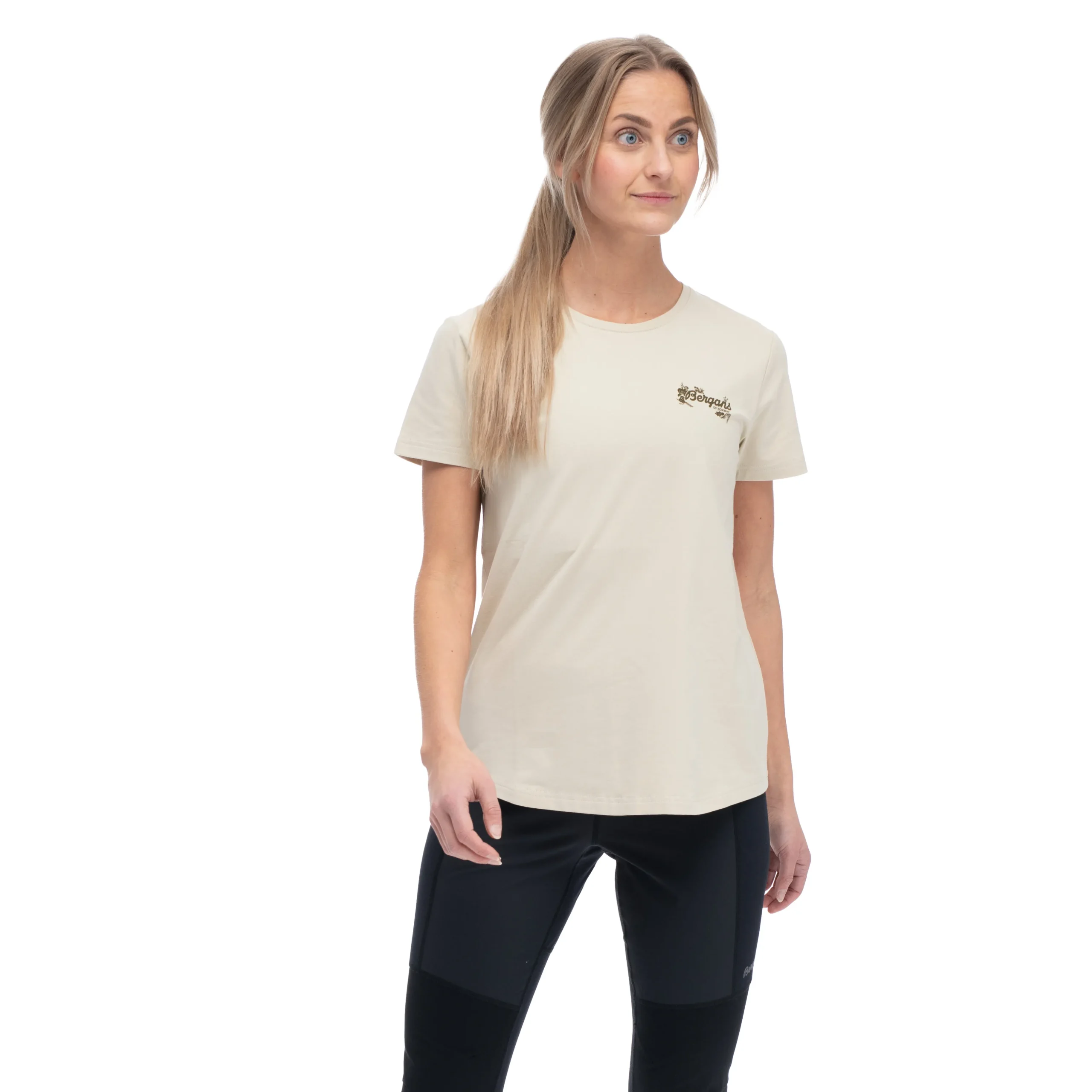 Clearance Bergans Graphic W Tee - Chalk Sand