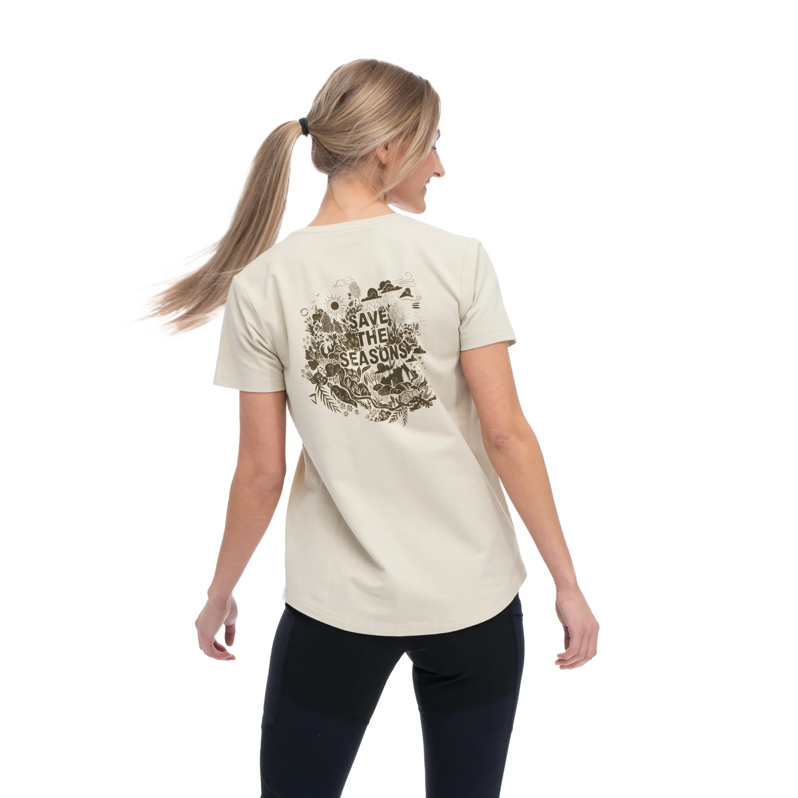 Clearance Bergans Graphic W Tee - Chalk Sand