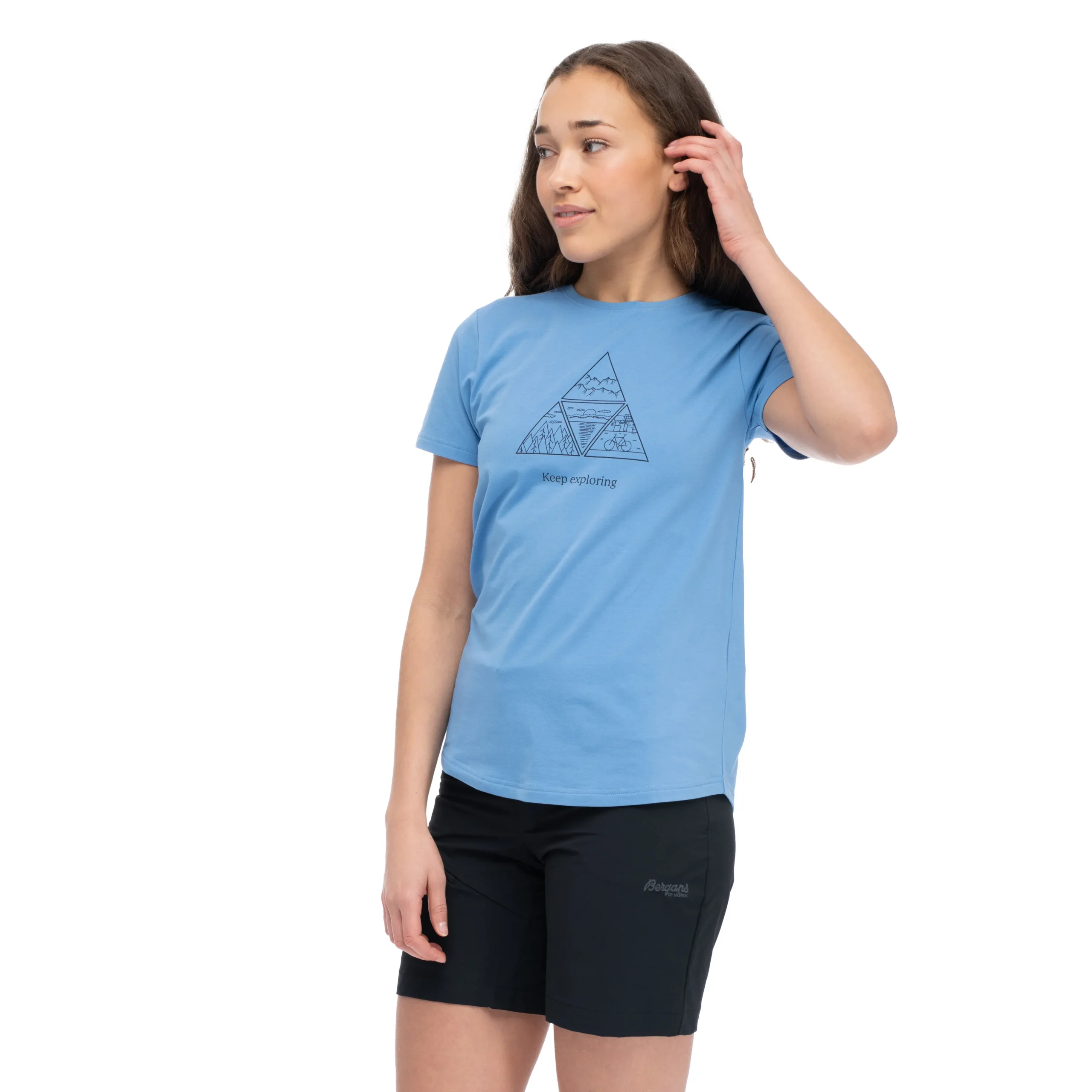 Online Bergans Graphic W Tee - Pacific Blue