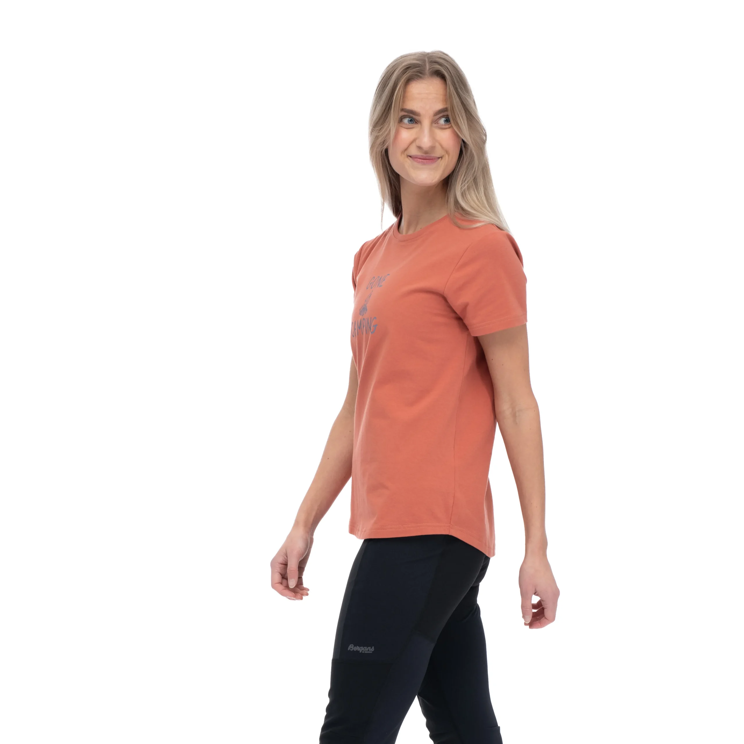 Clearance Bergans Graphic W Tee - Terracotta