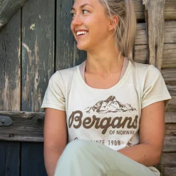 Best Sale Bergans Graphic Wool W Tee - Chalk Sand