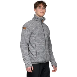 Cheap Bergans Hareid Fleece Jacket NoHood - Aluminium