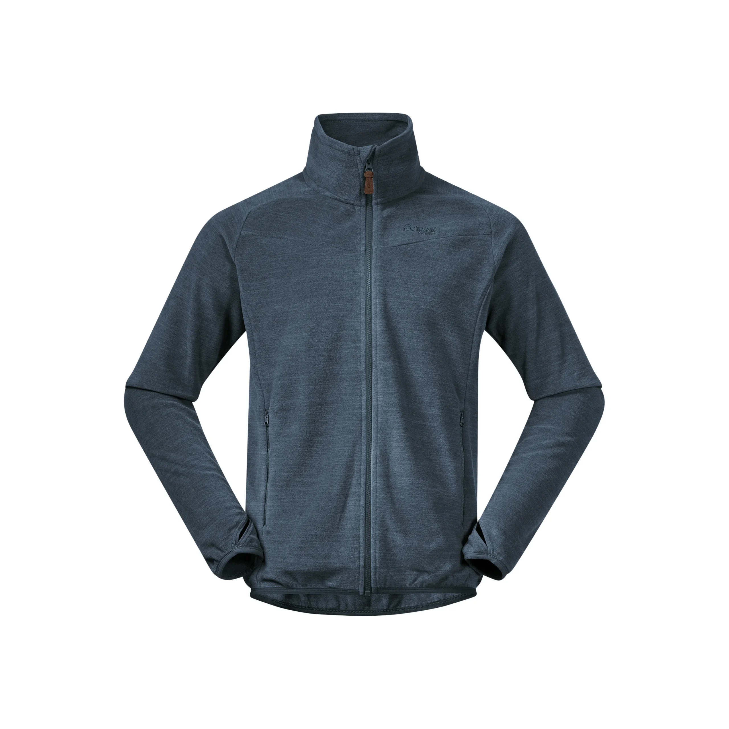 Outlet Bergans Hareid Fleece Jacket NoHood - Orion Blue