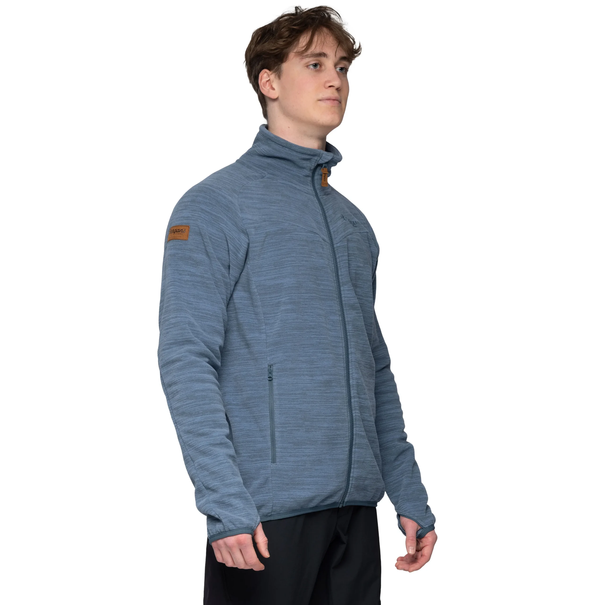 Outlet Bergans Hareid Fleece Jacket NoHood - Orion Blue
