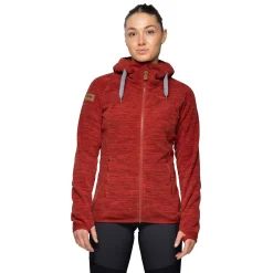 Cheap Bergans Hareid Fleece W Jacket - Chianti Red