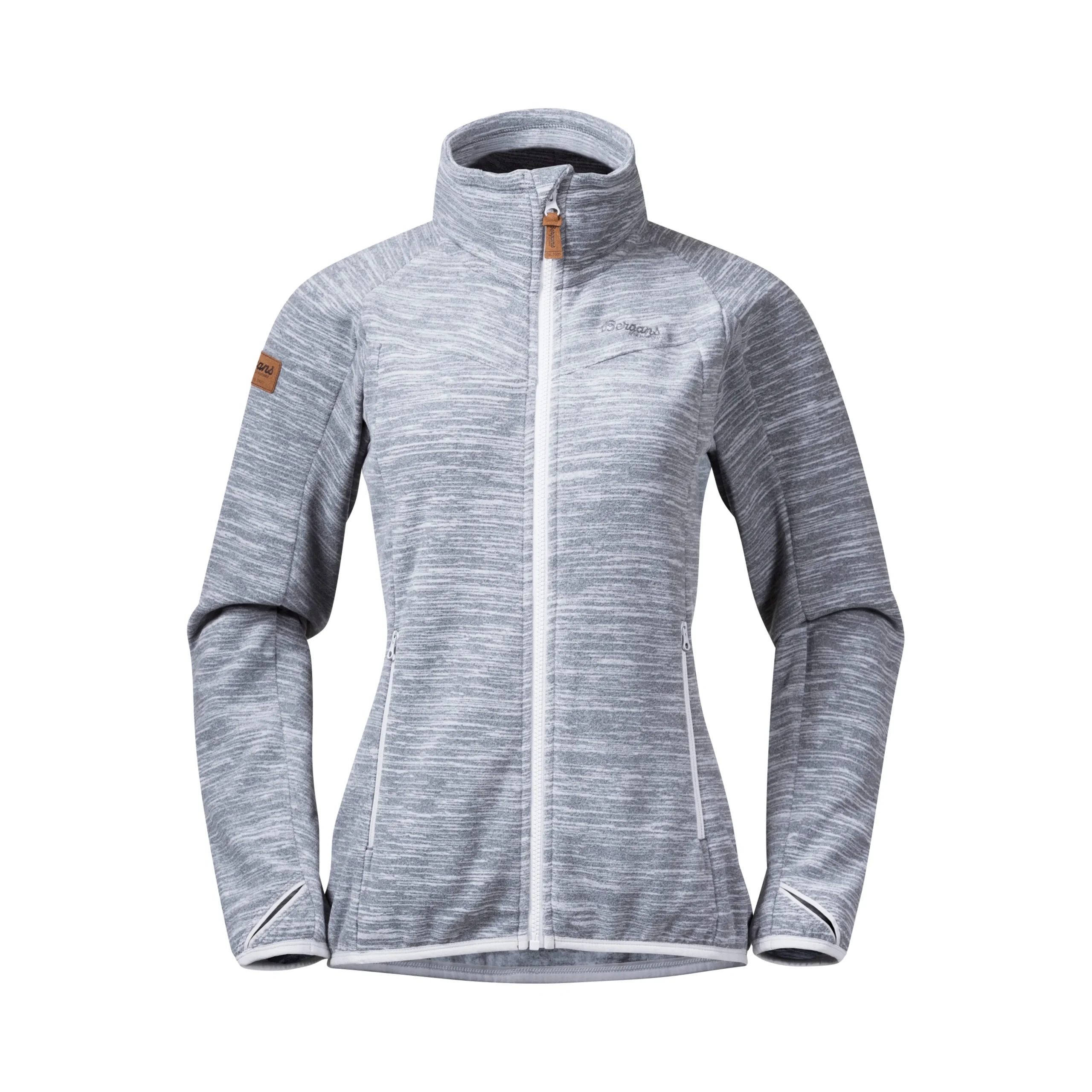 Outlet Bergans Hareid Fleece W Jacket NoHood - Aluminium