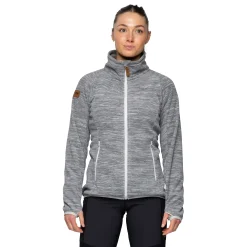 Outlet Bergans Hareid Fleece W Jacket NoHood - Aluminium