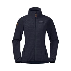Cheap Bergans Hareid Fleece W Jacket NoHood - Dark Navy