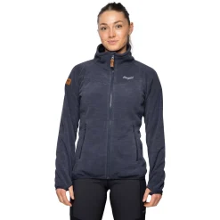 Cheap Bergans Hareid Fleece W Jacket NoHood - Dark Navy