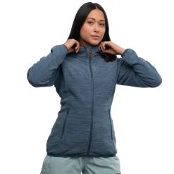 Cheap Bergans Hareid Fleece W Jacket NoHood - Orion Blue