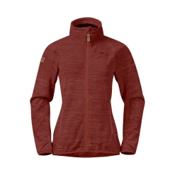 Sale Bergans Hareid Fleece W Jacket NoHood - Chianti Red
