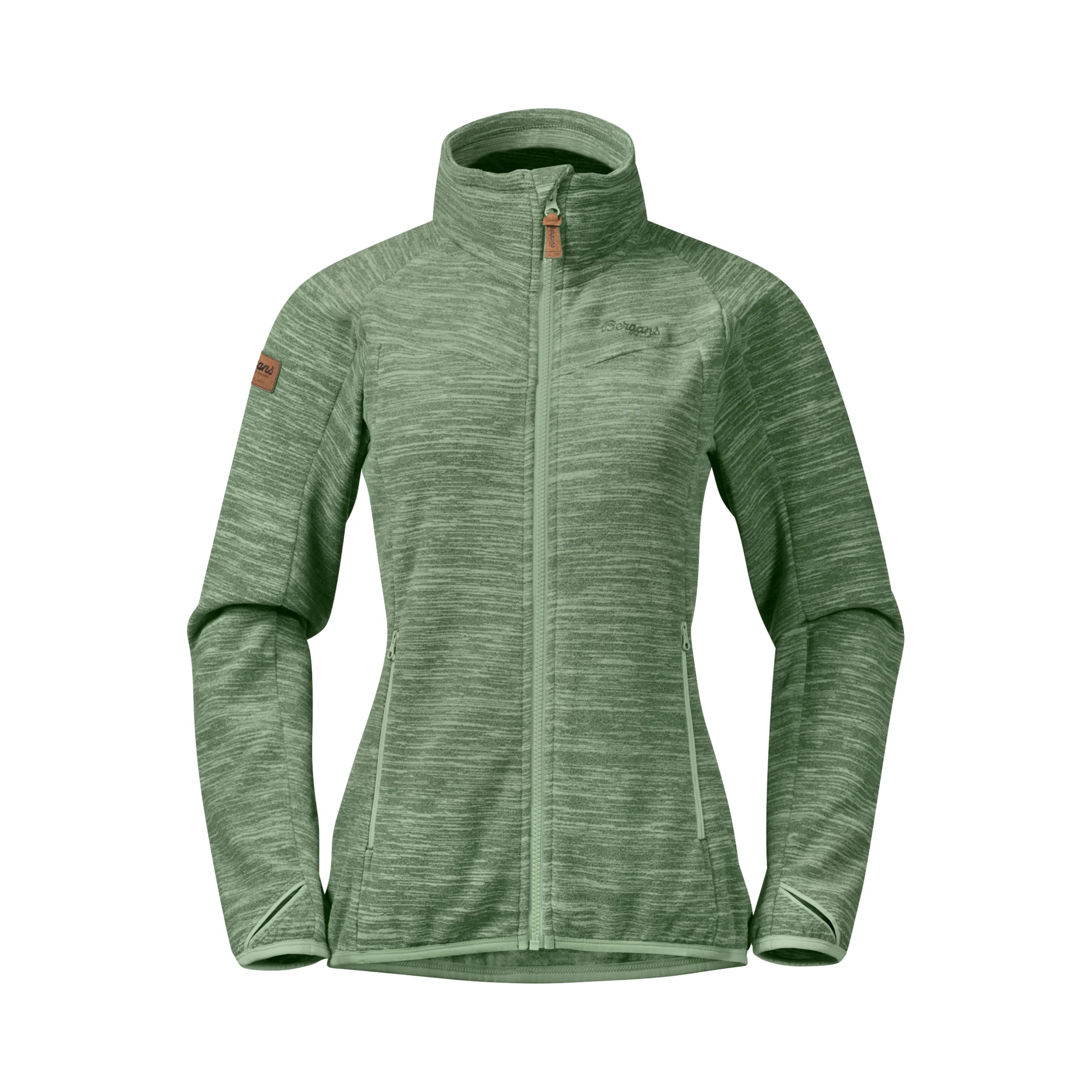 Store Bergans Hareid Fleece W Jacket NoHood - Jade Green