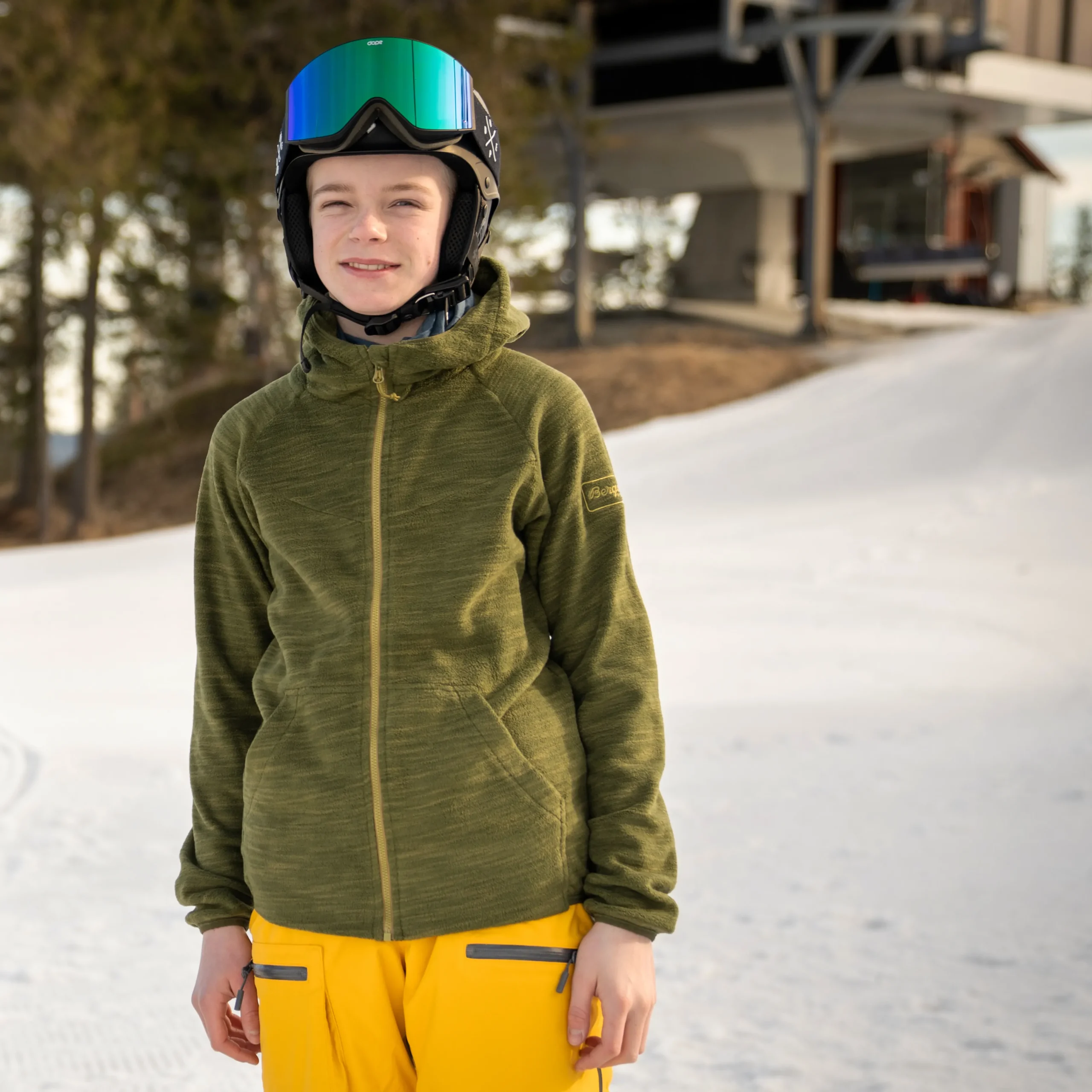 Best Bergans Hareid Youth Jacket - Dark Olive Green