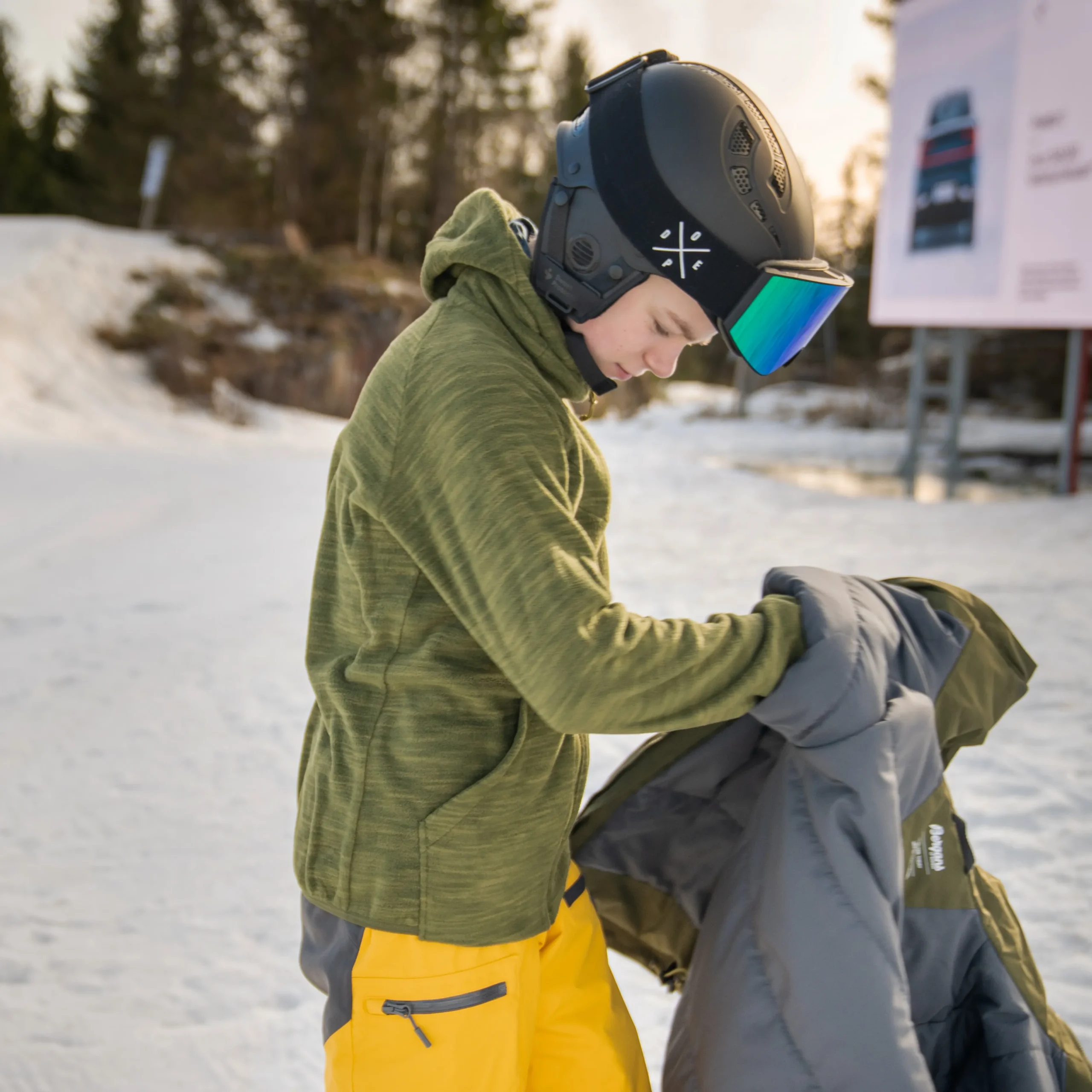 Best Bergans Hareid Youth Jacket - Dark Olive Green