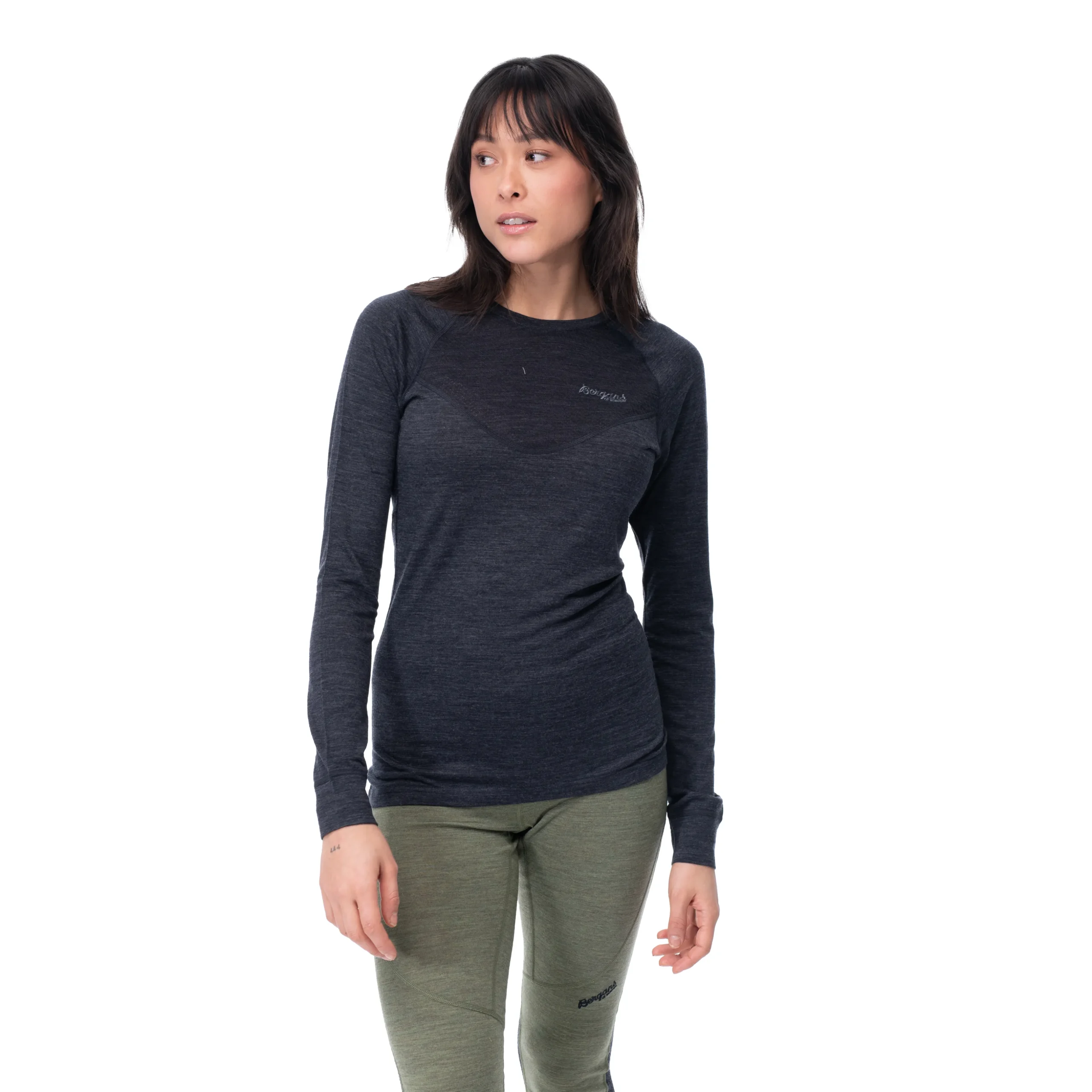 Online Bergans Inner:Light W Long Sleeve - Solid Charcoal