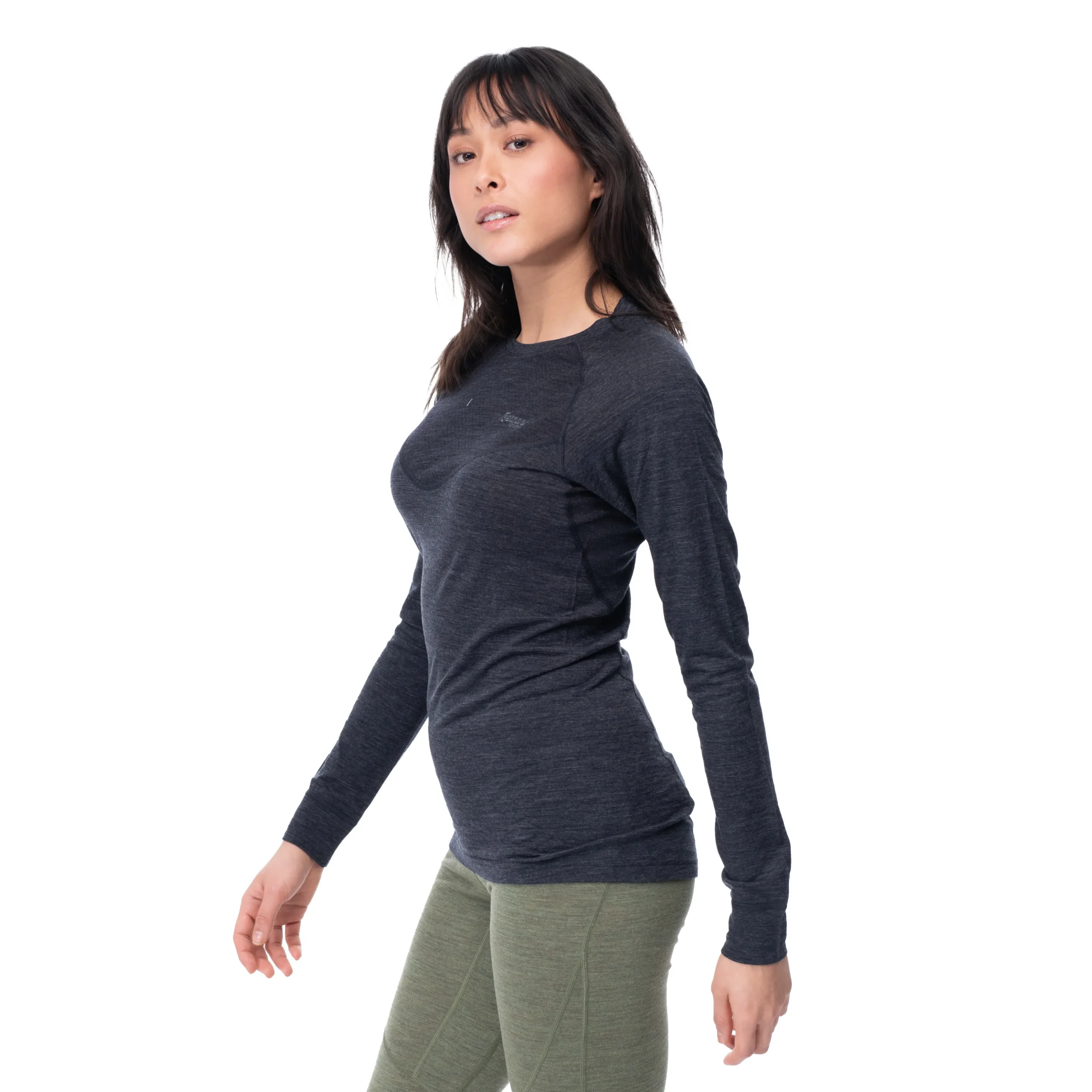 Online Bergans Inner:Light W Long Sleeve - Solid Charcoal