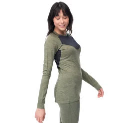 Shop Bergans Inner:Light W Long Sleeve - Olive Green
