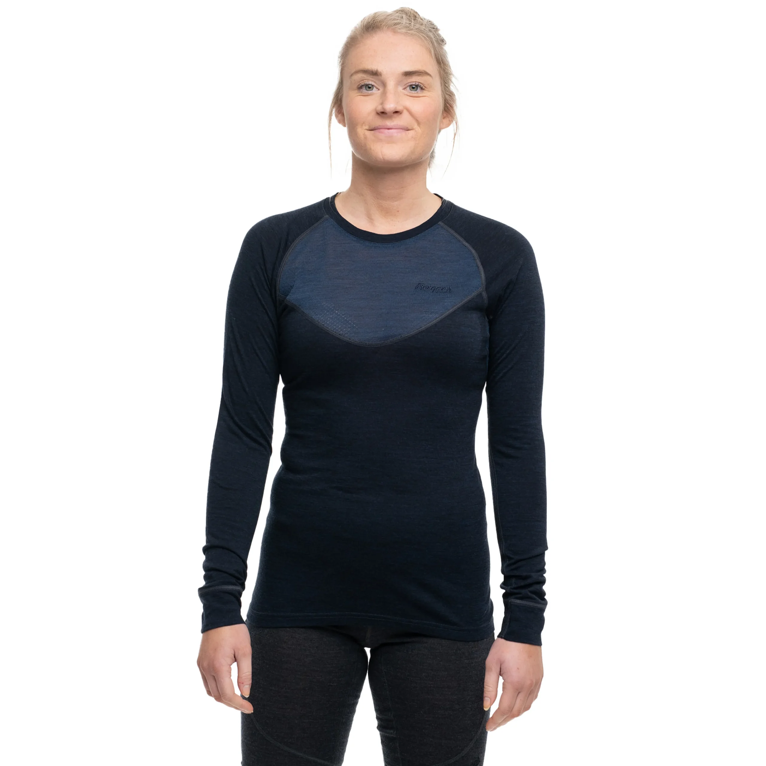 Best Bergans Inner:Light W Long Sleeve - Dark Navy