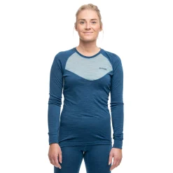 Cheap Bergans Inner:Light W Long Sleeve - Orion Blue / Misty Forest
