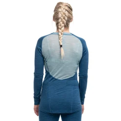 Cheap Bergans Inner:Light W Long Sleeve - Orion Blue / Misty Forest