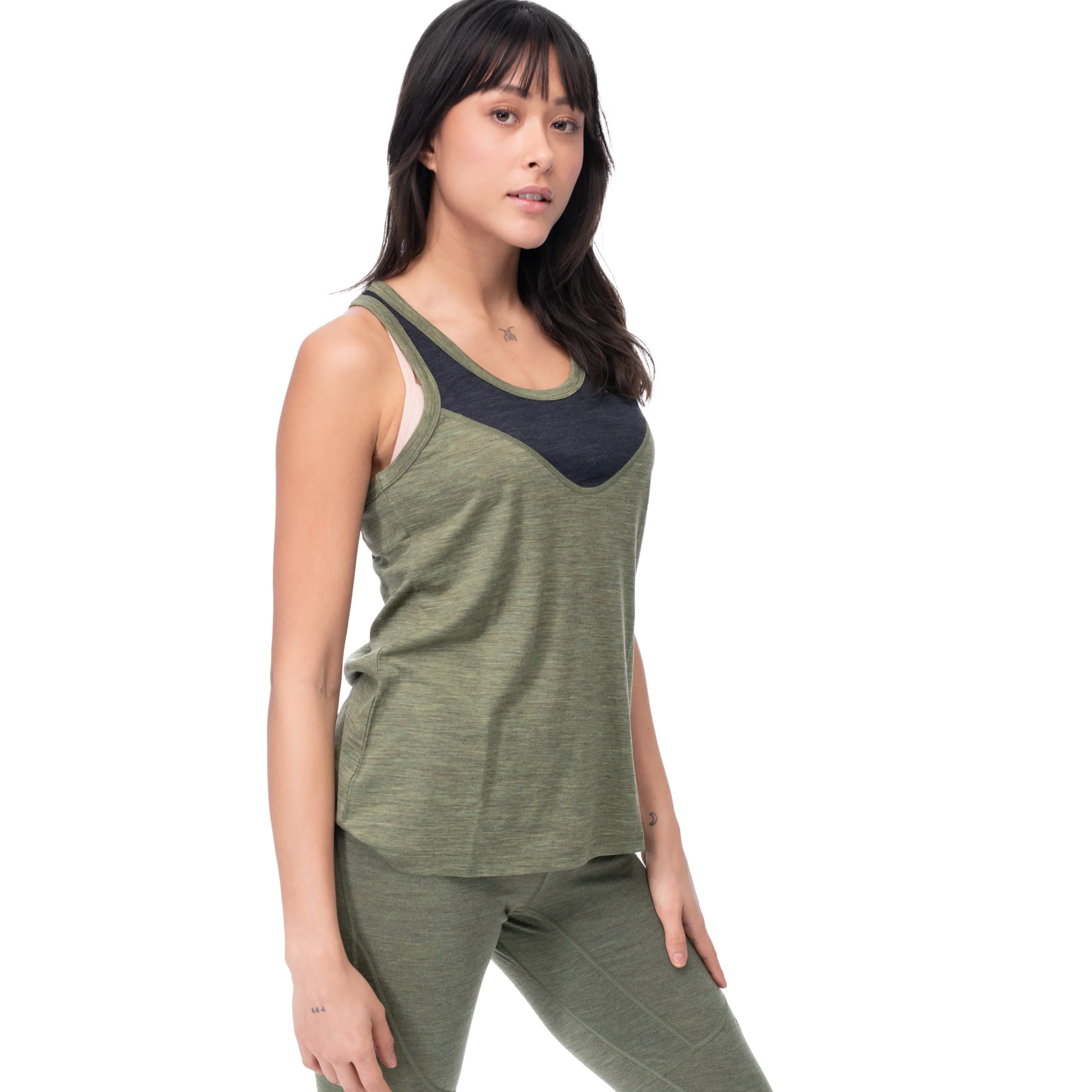 Cheap Bergans Inner:Light W Singlet - Olive Green