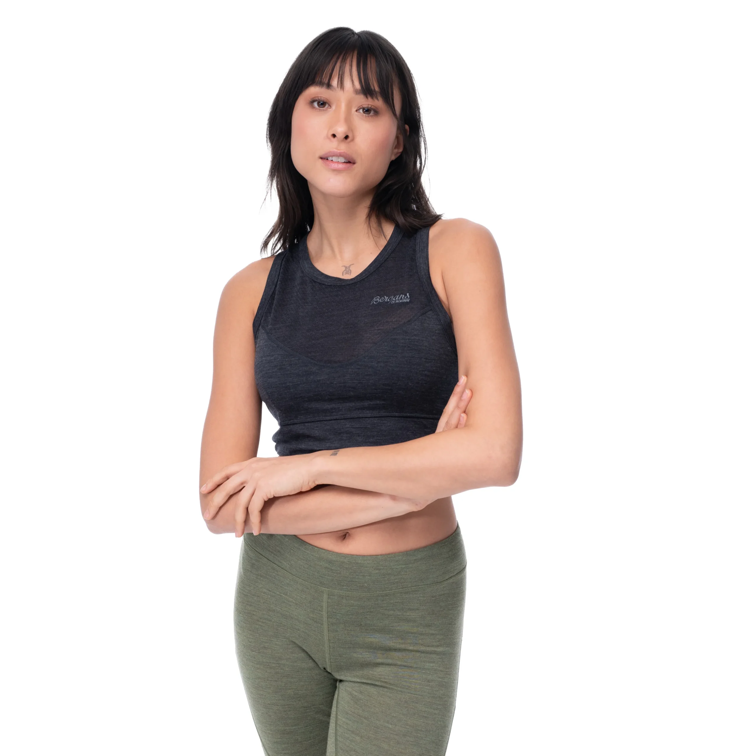 Fashion Bergans Inner:Light W Top - Solid Charcoal