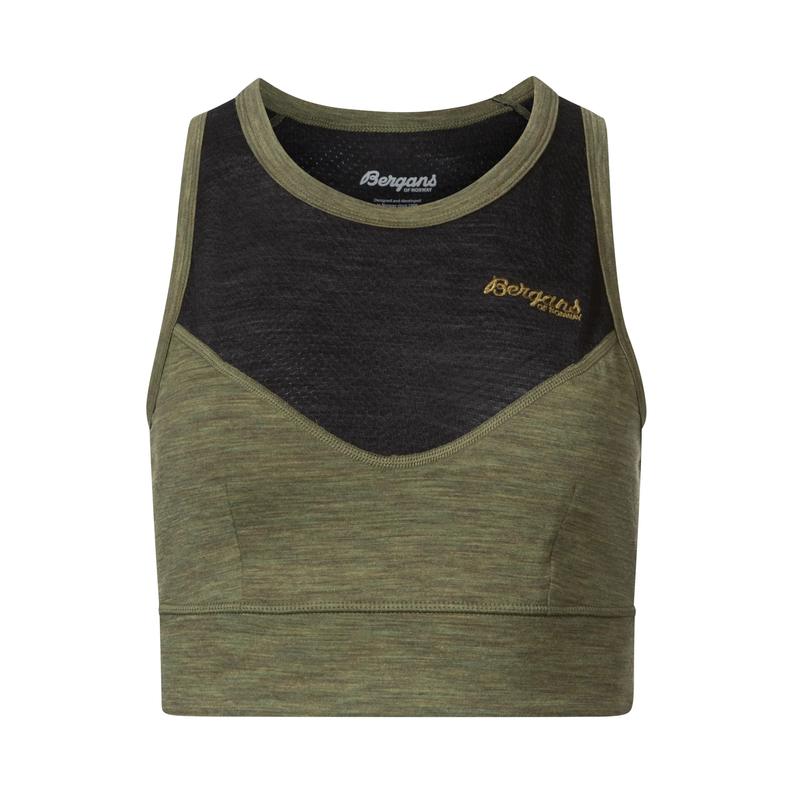 Flash Sale Bergans Inner:Light W Top - Olive Green / Solid Charcoal