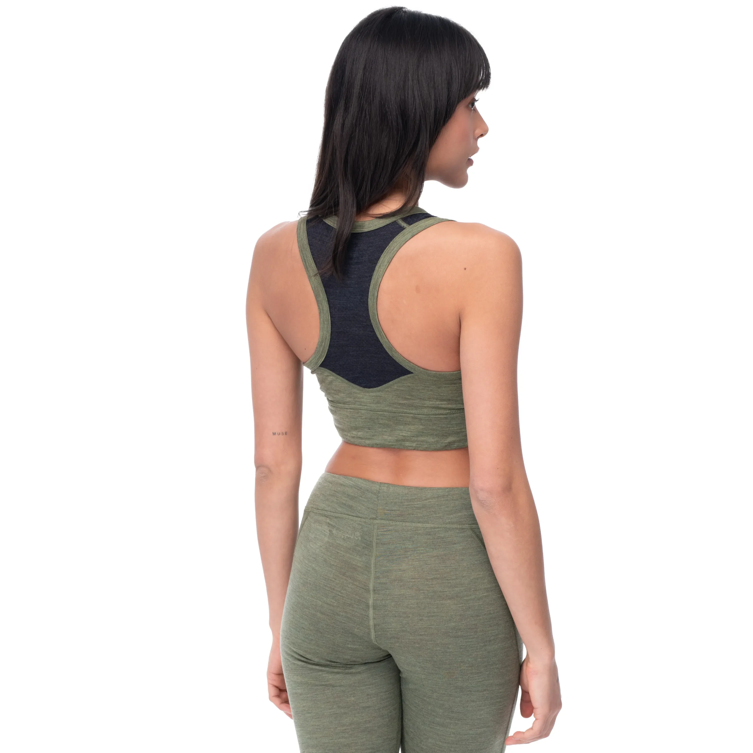 Flash Sale Bergans Inner:Light W Top - Olive Green / Solid Charcoal