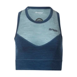 Discount Bergans Inner:Light W Top - Orion Blue / Misty Forest