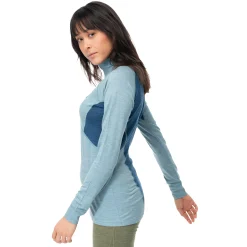 Discount Bergans Inner:Pure W Half Zip - Smoke Blue