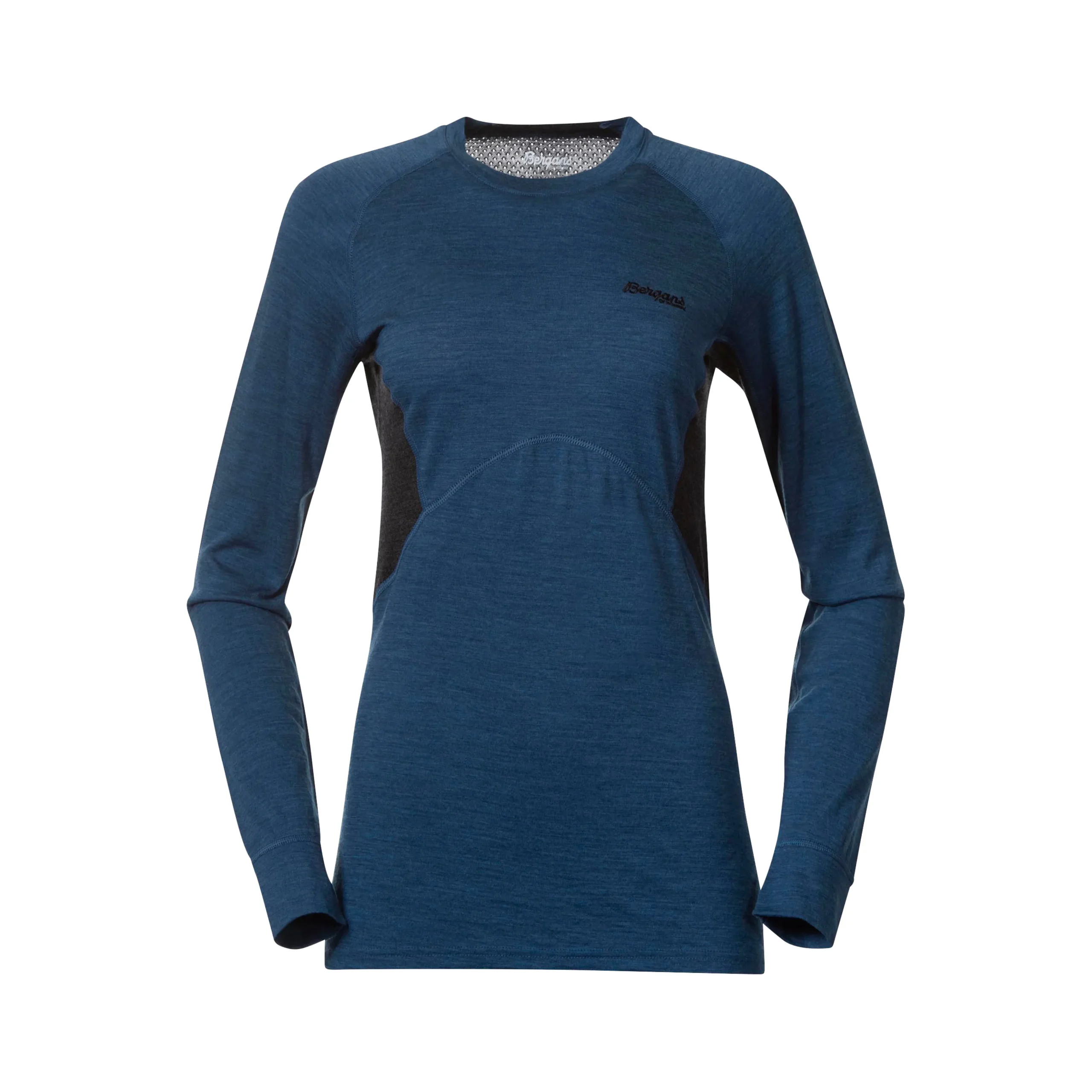 Shop Bergans Inner:Pure W Long Sleeve - Orion Blue / Solid Charcoal