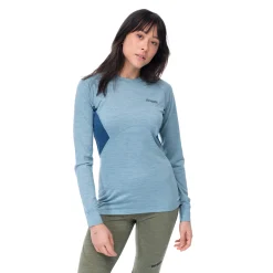 Cheap Bergans Inner:Pure W Long Sleeve - Smoke Blue