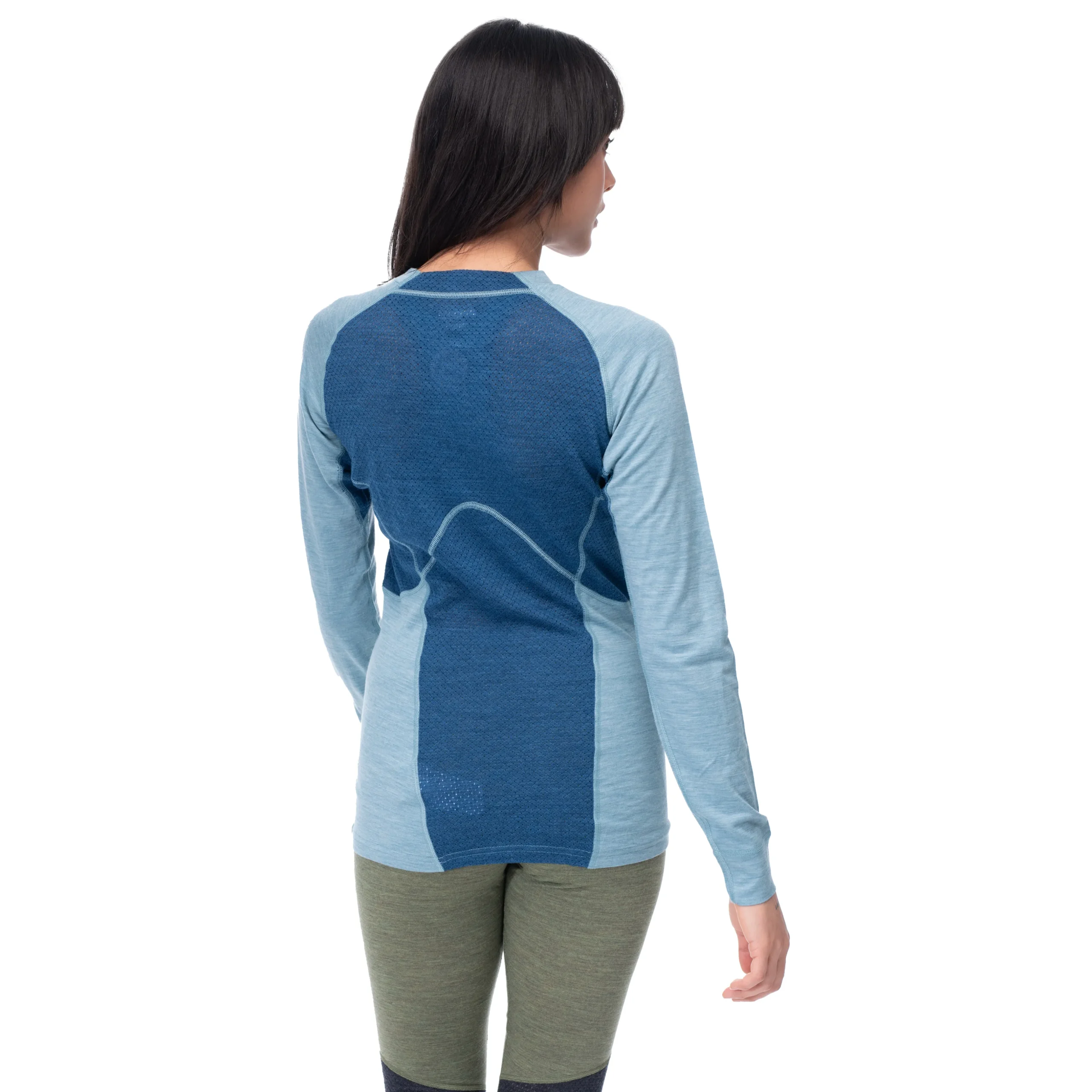 Cheap Bergans Inner:Pure W Long Sleeve - Smoke Blue