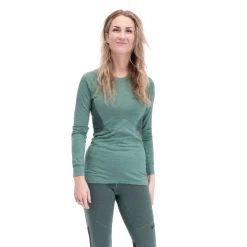 Sale Bergans Inner:Pure W Long Sleeve - Jade Green