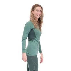 Sale Bergans Inner:Pure W Long Sleeve - Jade Green