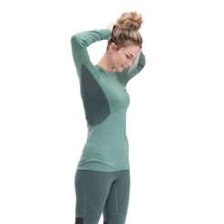 Sale Bergans Inner:Pure W Long Sleeve - Jade Green