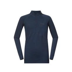 Cheap Bergans Inner:Pure Youth Half Zip - Navy Blue