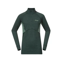 Cheap Bergans Inner:Pure Youth Half Zip - Duke Green/Jade Green