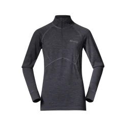 Fashion Bergans Inner:Pure Youth Half Zip - Solid Dark Grey